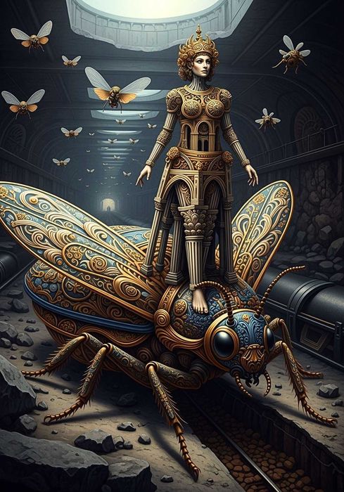 Obraz na płótnie - Ornamentyka i architektura - wielkość 75cm x 108cm