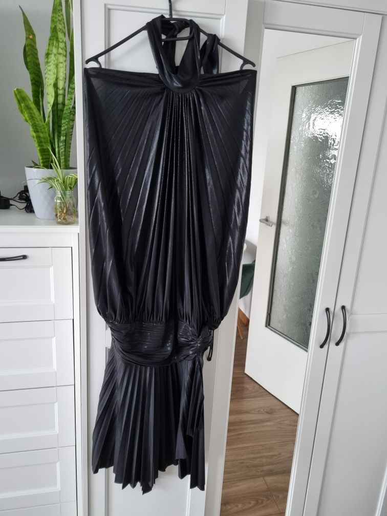 Sukienka karnawałowa w stylu lat 20 czarna z połyskiem