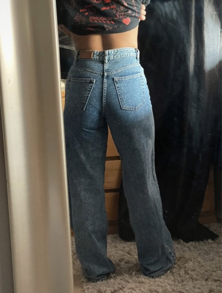 calça Mango wide leg