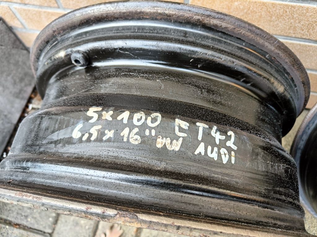 Felgi Stalowe 16 Cali 5x100 6.5Jx16 ET42 VW Golf 4 / Audi A3/ Fabia