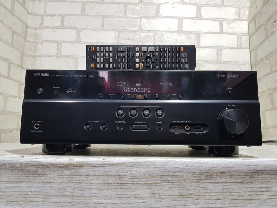 5.1 AV ресивер YAMAHA RX-V475, *5 115 Вт, FLAC, 4К,AirPlay,HDMI, USB