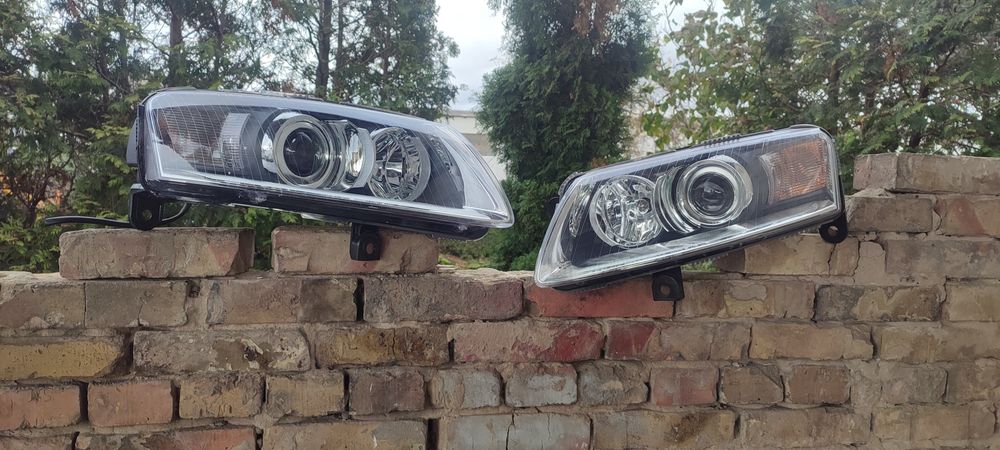 Фари передні Ауді А6 С6 лінзи DEPO стан нових передние фари Audi A6 C6