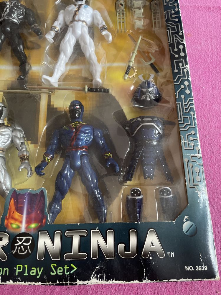 Figurka Ninja Ciber akcesoria zestaw unikat Nindża ruchome