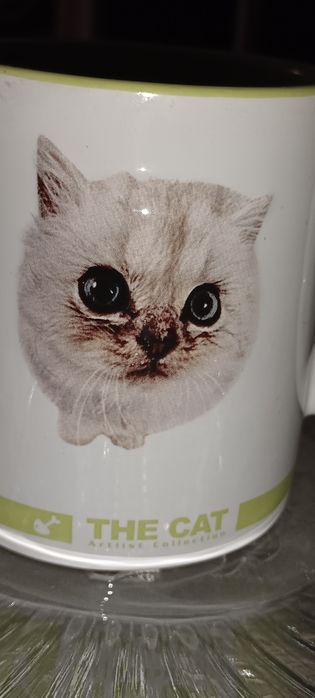 Kubek do picia z kotem 3D