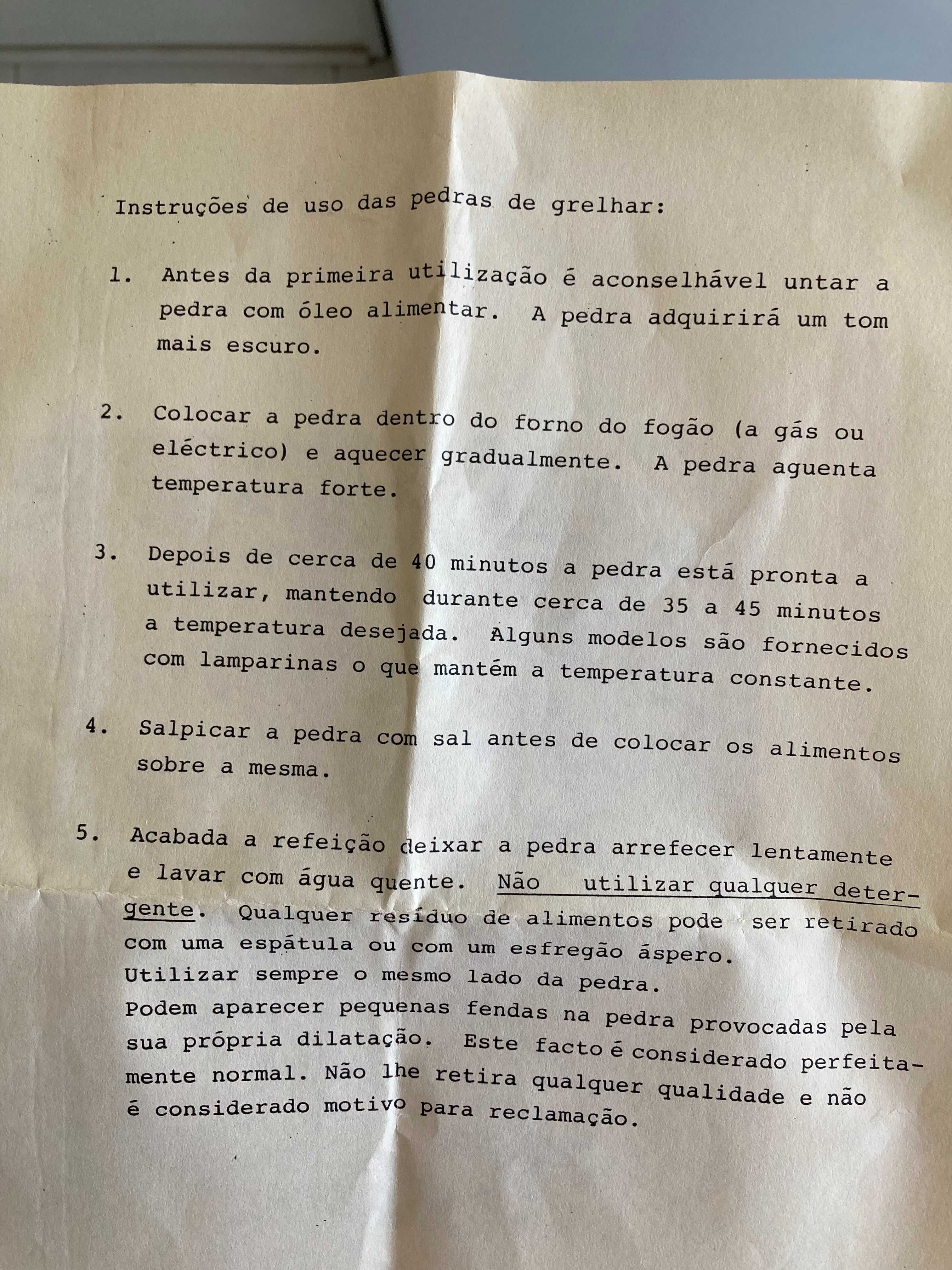 Pedra para grelhar