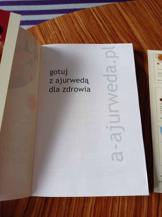 Książka Gotuj z ajurwedą dla zdrowia Usha Lad Vasant Lad NOWA TANIO