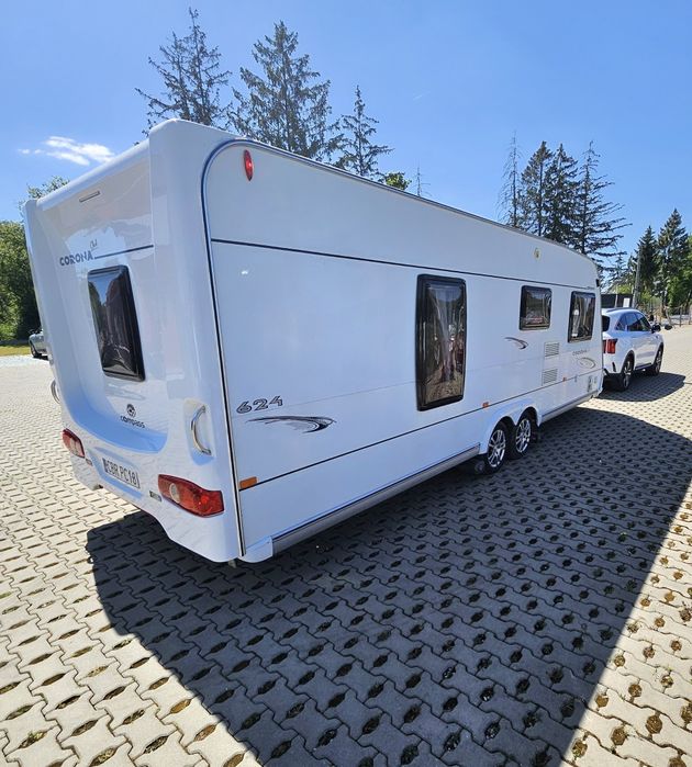 Przyczepą Kampingowa COMPASS CORONA DMC 1600kg Klima Mover Markiza 4os