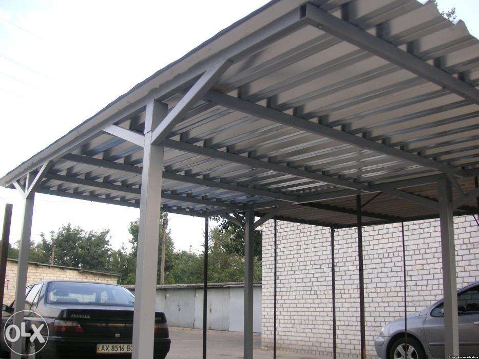 Установка и изготовление навеса