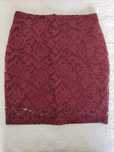 Saia tubo cor burgundy