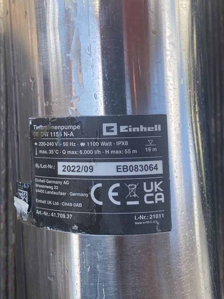 Einhell pompa głębinowa GE-DW 1155N-A