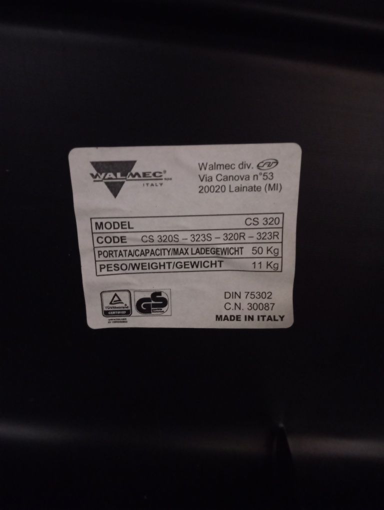 Mala tejadilho 350L com barras
