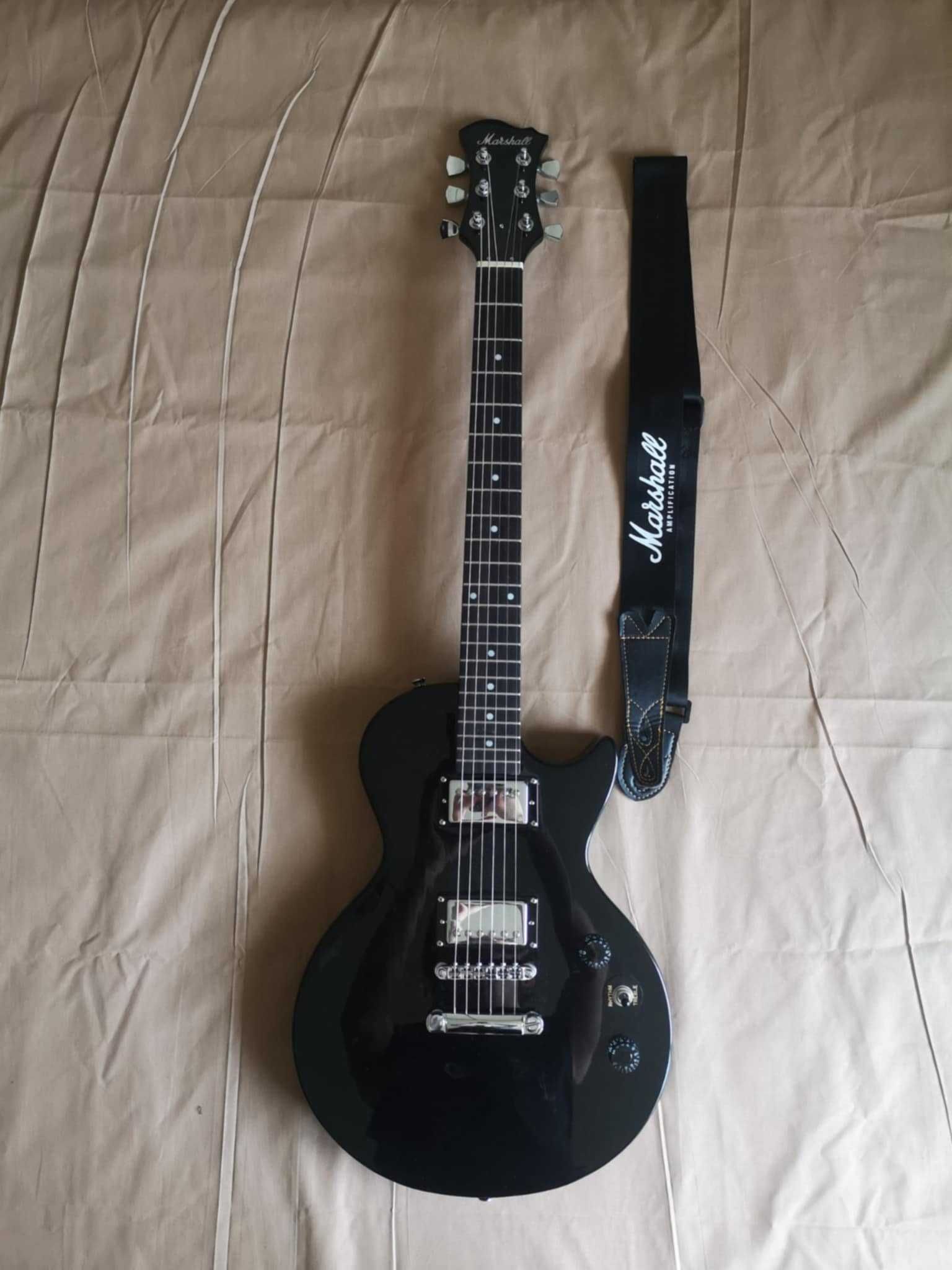 Zestaw gitarowy Marshall – gitara + wzmacniacz + akcesoria