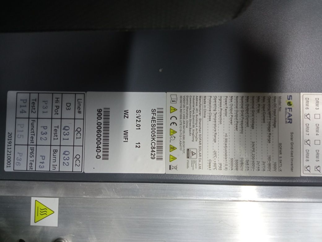 Falownik sofar 5,5kw