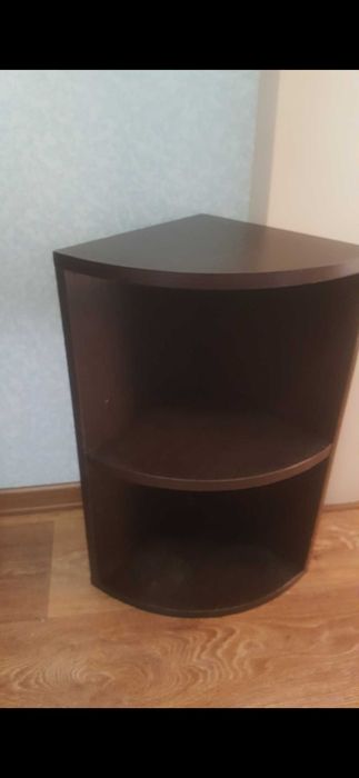 Стіл офісний і кутова полиця "венге"