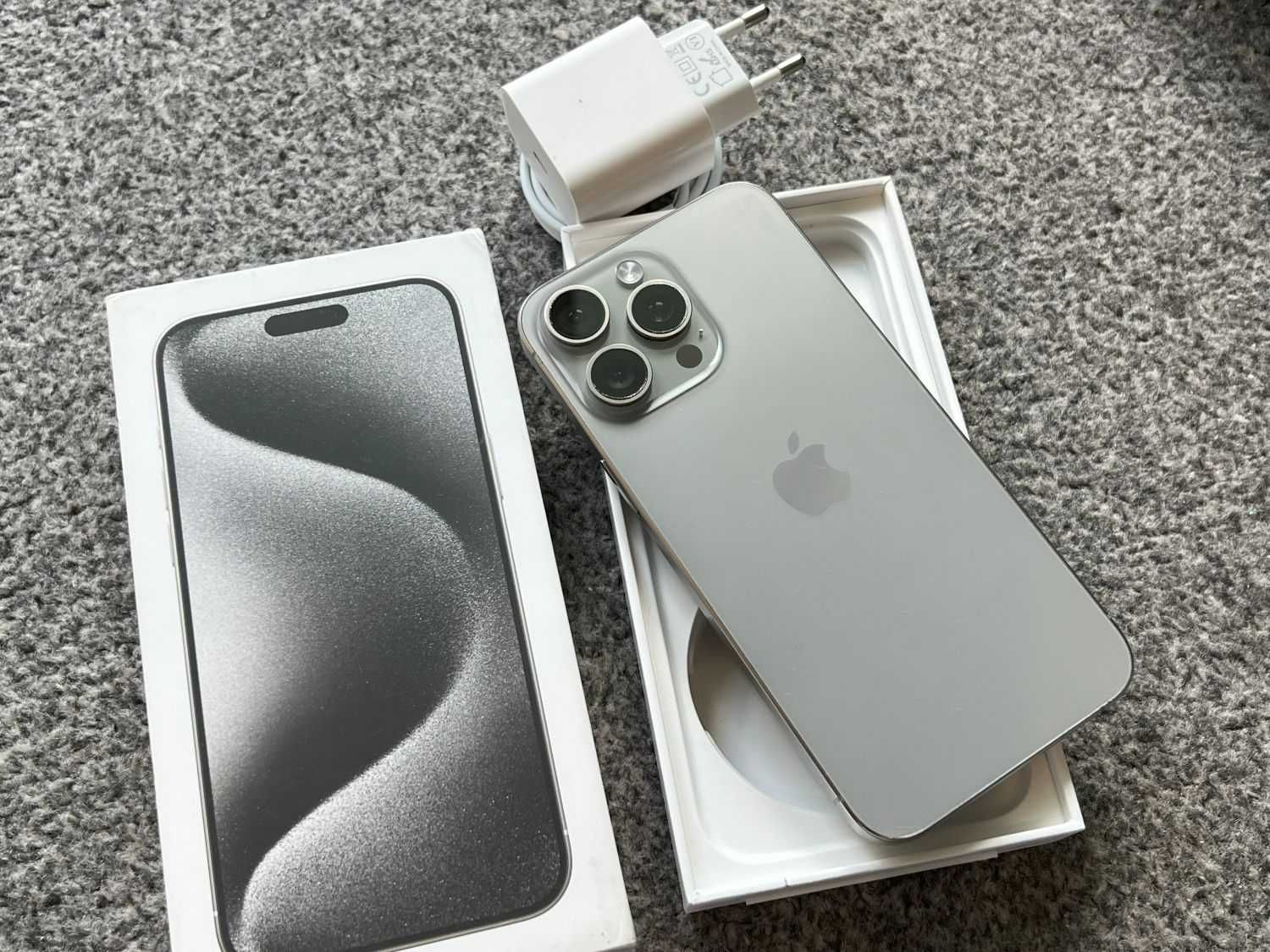 iPhone 15 Pro 512GB Titanium Grey Szary Grafit Bat91%+ SZKŁO