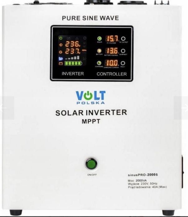 Гібридний сонячний інвертор (hybrid) Volt Polska Sinus Pro 2000S