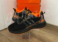 Nowe buty sportowe czarny, pomarańczowy środek 41-46