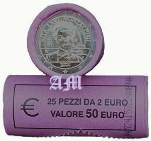 ITÁLIA Rolo moedas 2€ Rita Levi-Montalcini 2024
