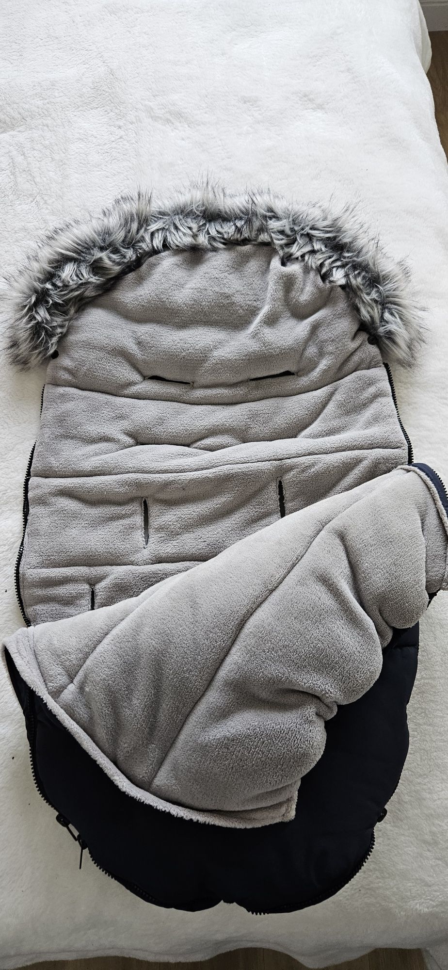 Granatowy śpiworek cotton moose