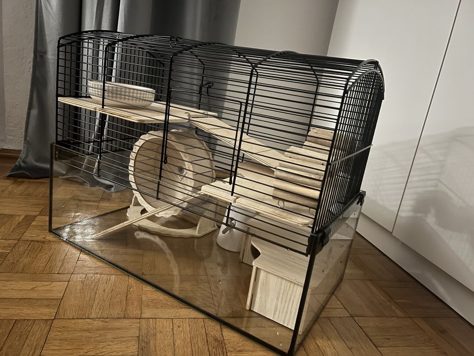Klatka dla chomika z akcesoriami