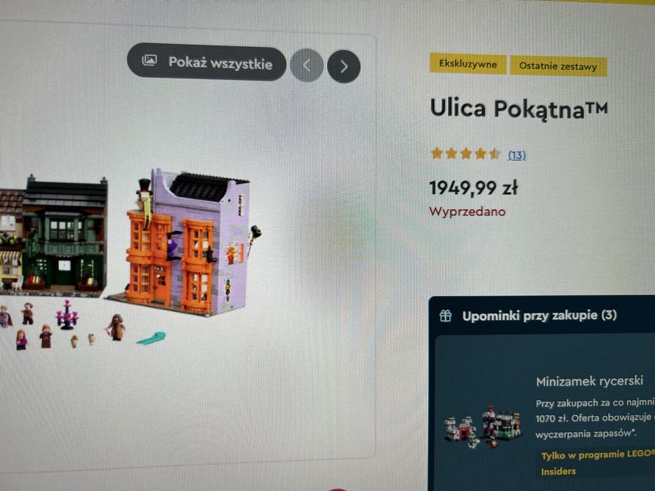 Lego zestaw Ulica Pokątna 75978 Nowy