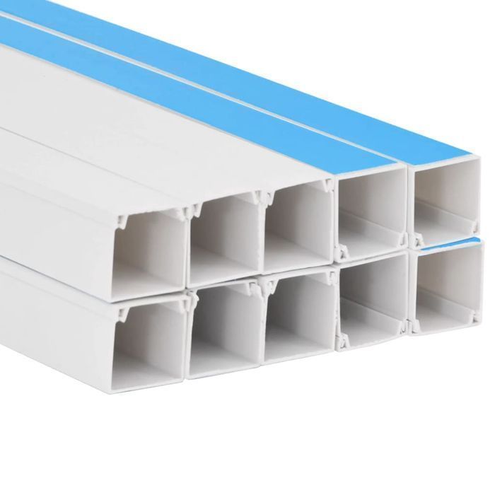 Osłonka na kable PVC 20x10 mm, samoprzylepna, 10 m, biały