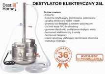 Destylator do bimbru miedziany elektryczny 25-50L KEG