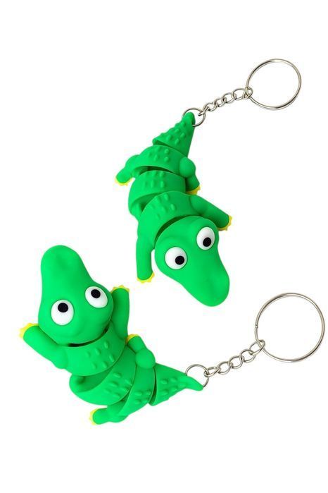 KROKODYL FELXI Zabawny brelok NA KLUCZE  kolorowy gadżet 3D na prezent