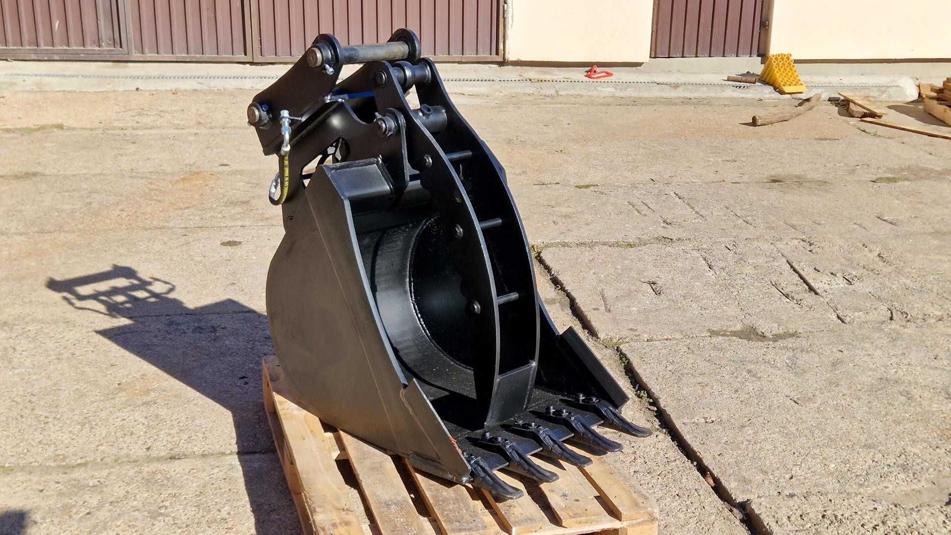 Łyżka z dociskiem chwytak 5-8T JCB 3CX CAT 428 4cx hydrauliczna