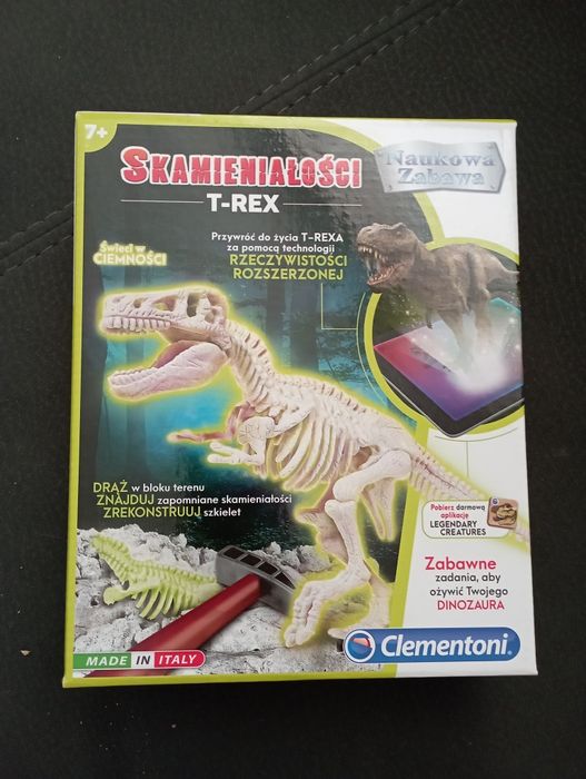 Skamieniałości T-Rex naukowa zabawa clementoni nowa
