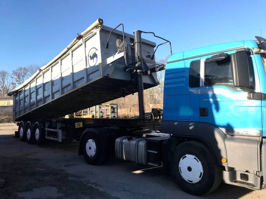 Комплект з роботоюWielton самоскид 38 кубів фура тягач прицеп самосвал