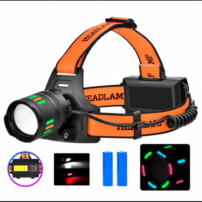 Налобный фонарь с флуоресцентной окраской BL-T203, светодиод TG+CO