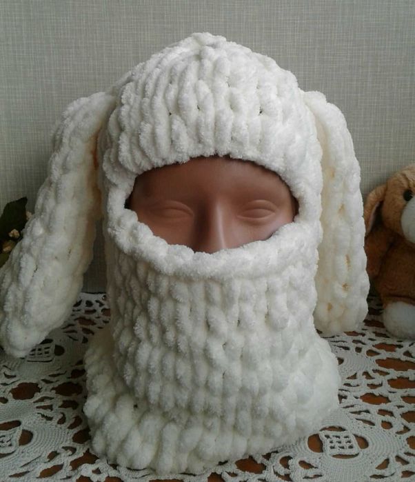 Плюшева дитяча Балаклава з вушками