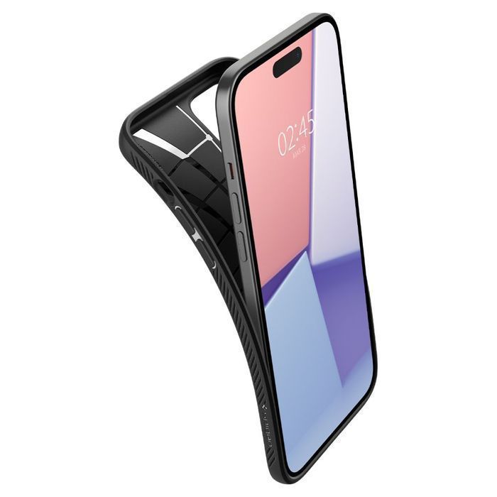 Etui Ochronne Spigen Liquid Air do iPhone 15, Matowa Czern