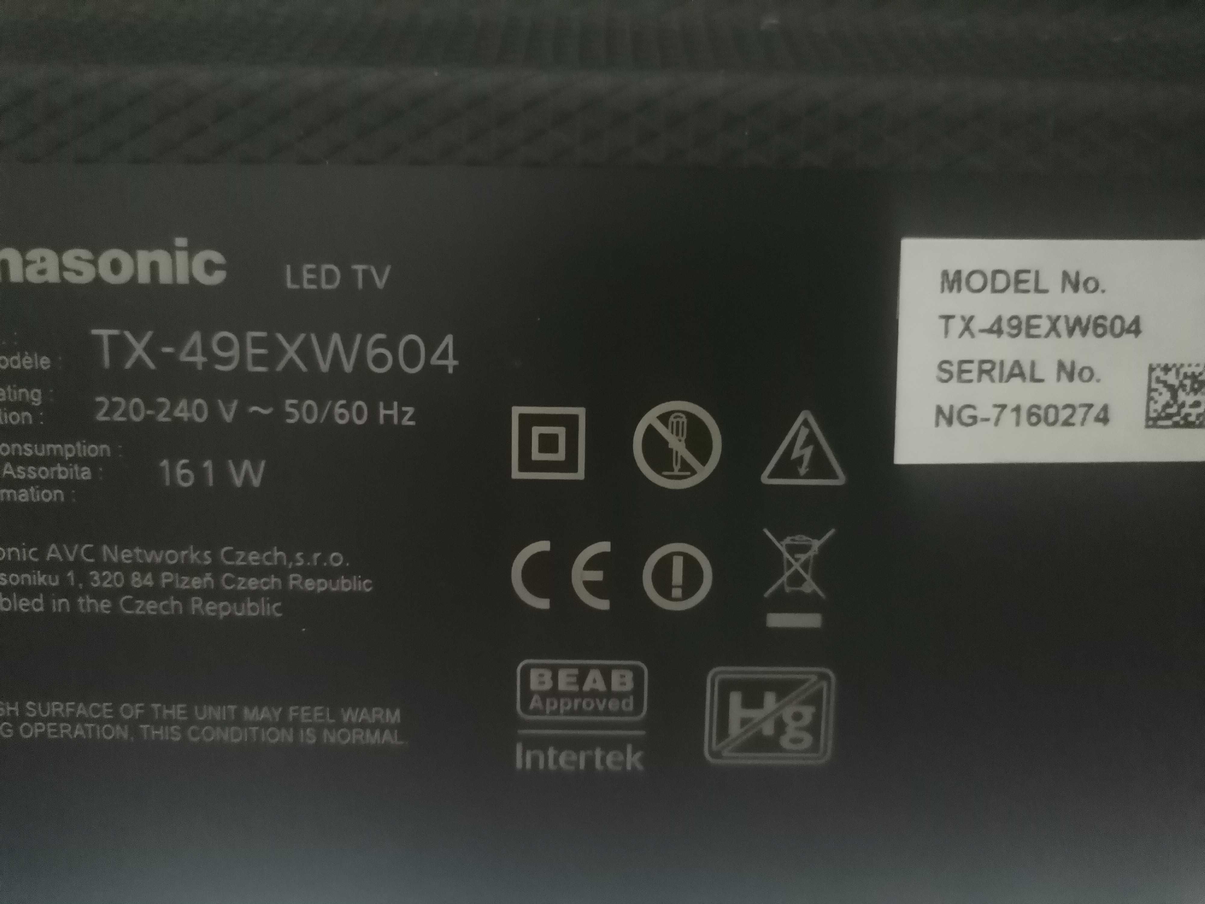 Panasonic 49"4K UHD HDR10 Smart tv wifi netflix youtube Disney