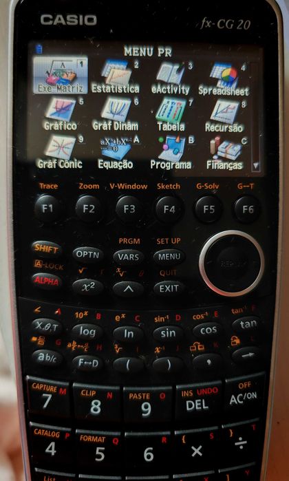 Calculadora gráfica Casio fx-CG20 – ecrã a cores, excelente estado