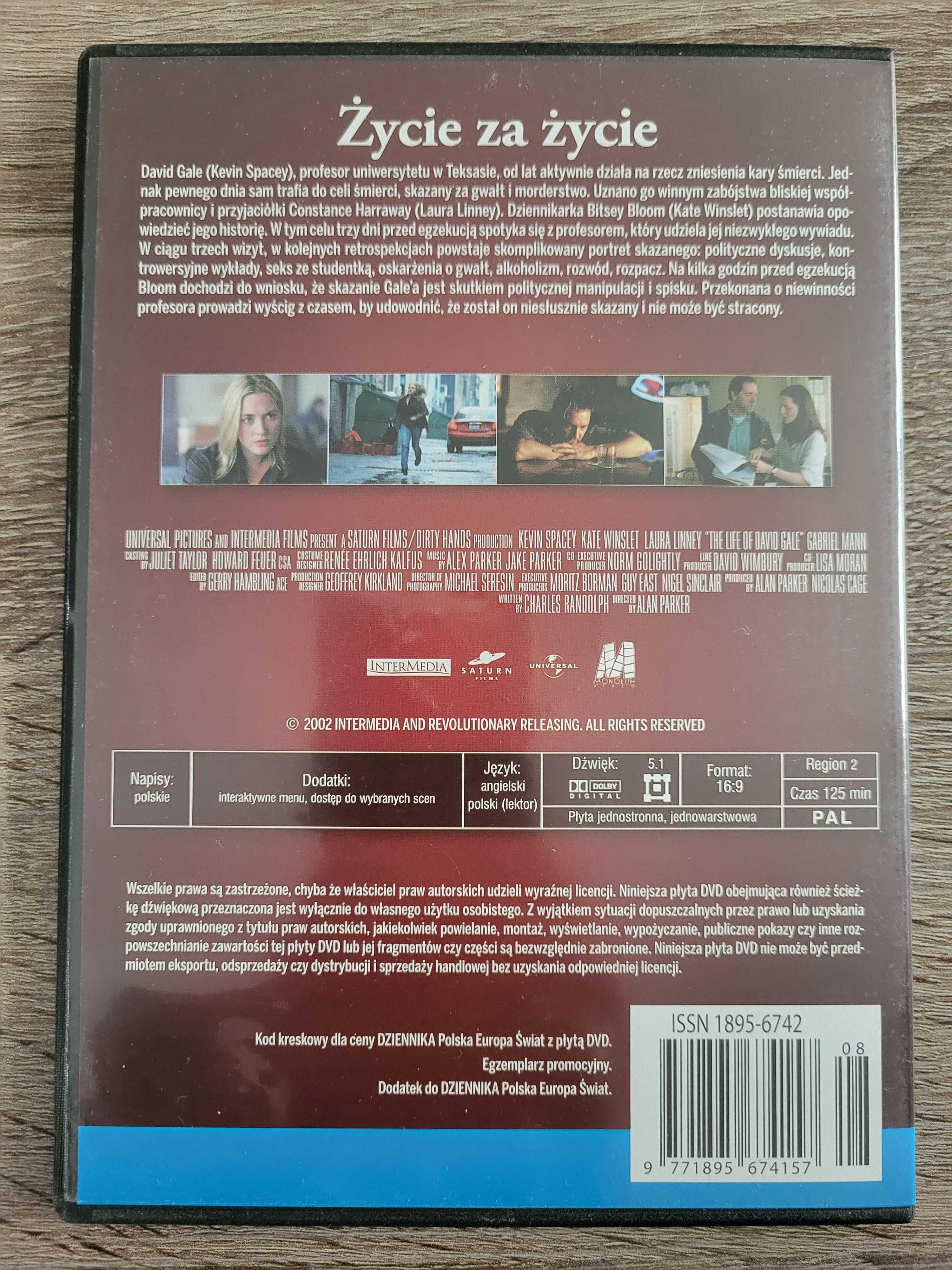 Życie za życie - DVD stan bdb