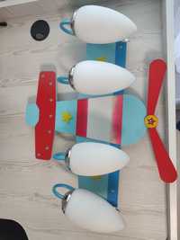 Стельова люстра літак для дитячої