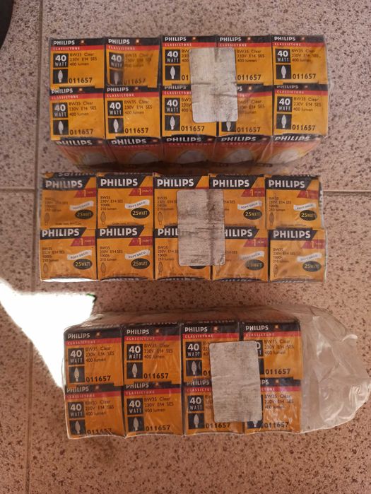 Lâmpadas Philips classictone 25w e 40w