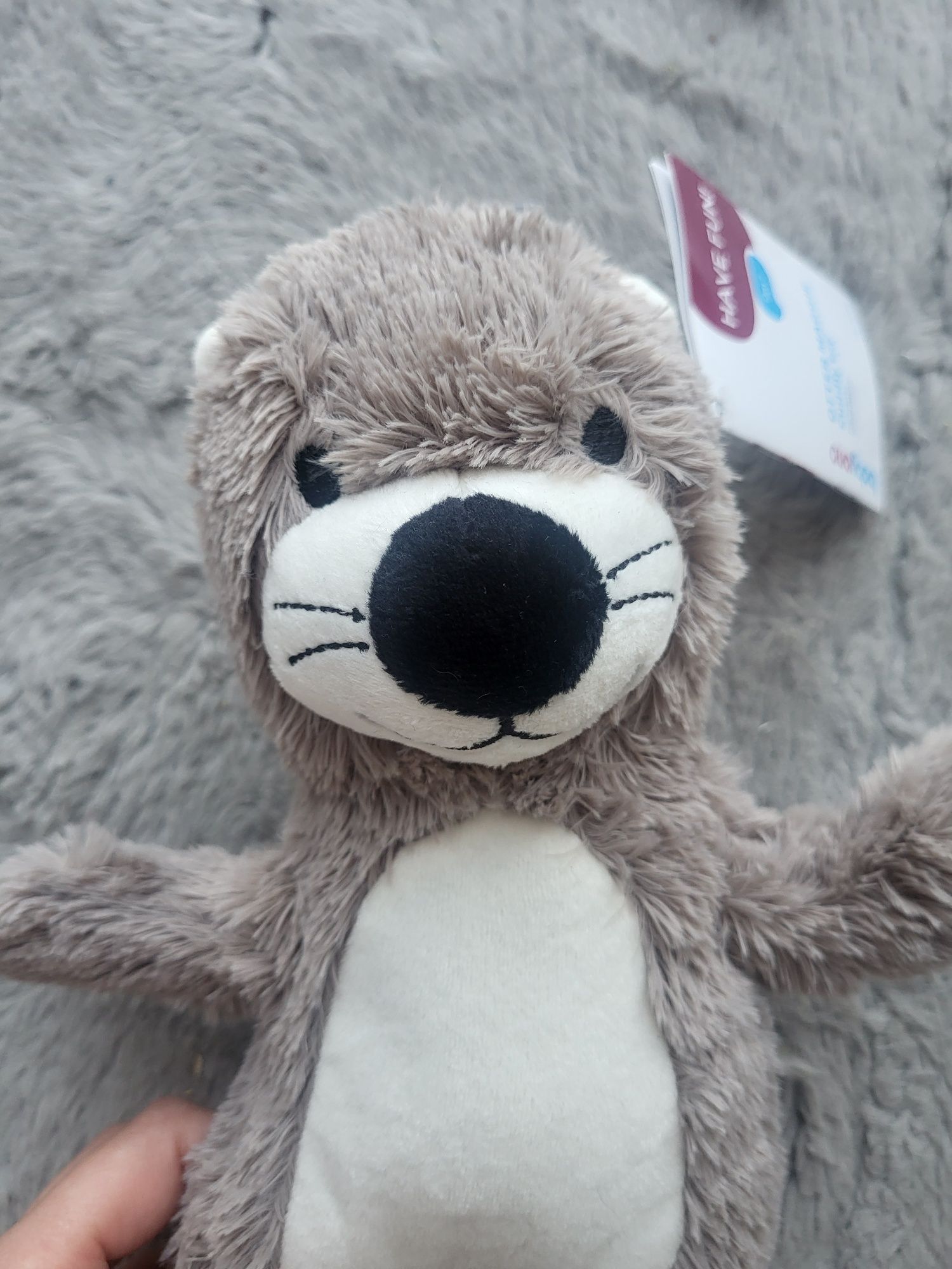 Babyono pluszowa przytulanka z grzechotką