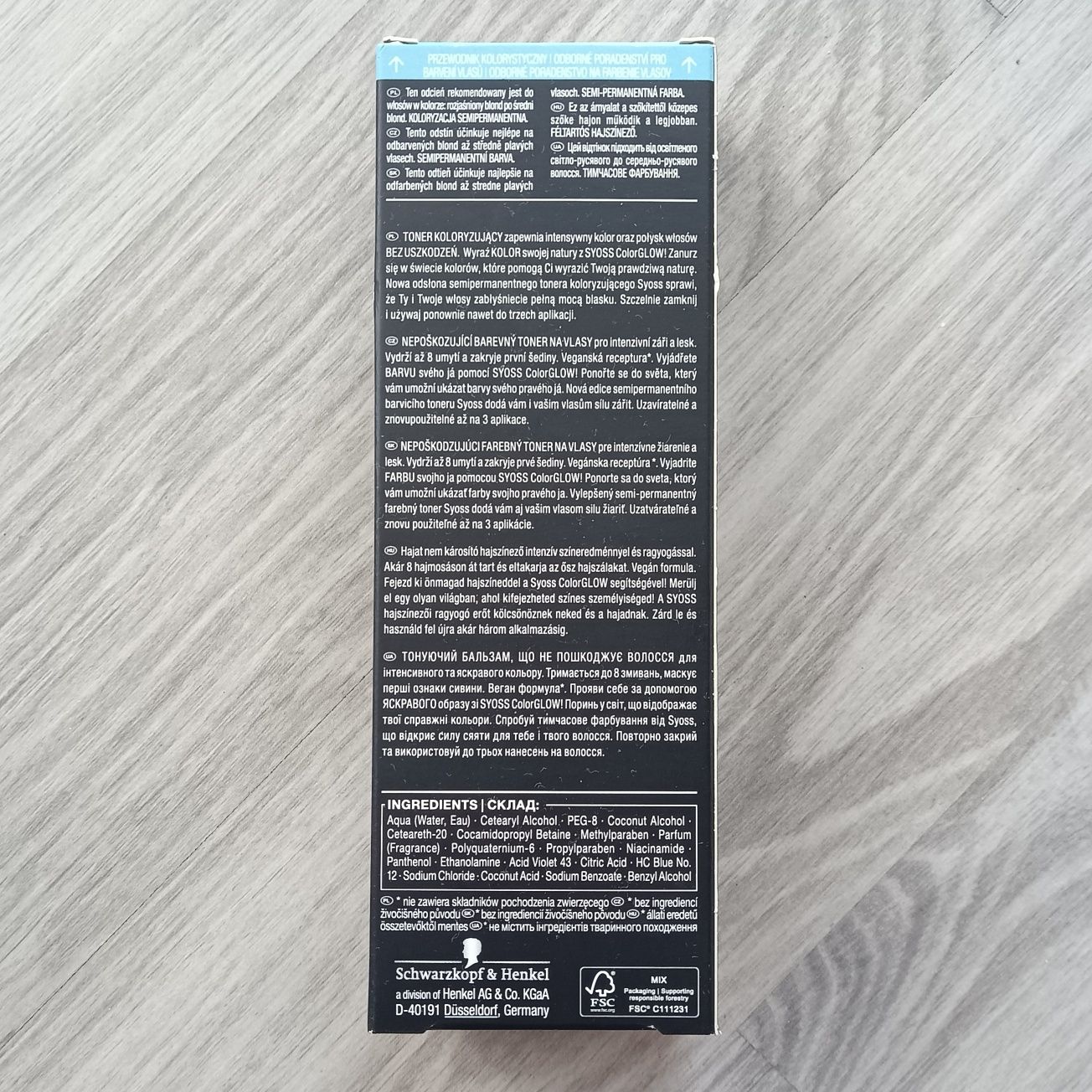 SYOSS Glow Color toner koloryzujący do włosów Platinum Platyna 100 ml