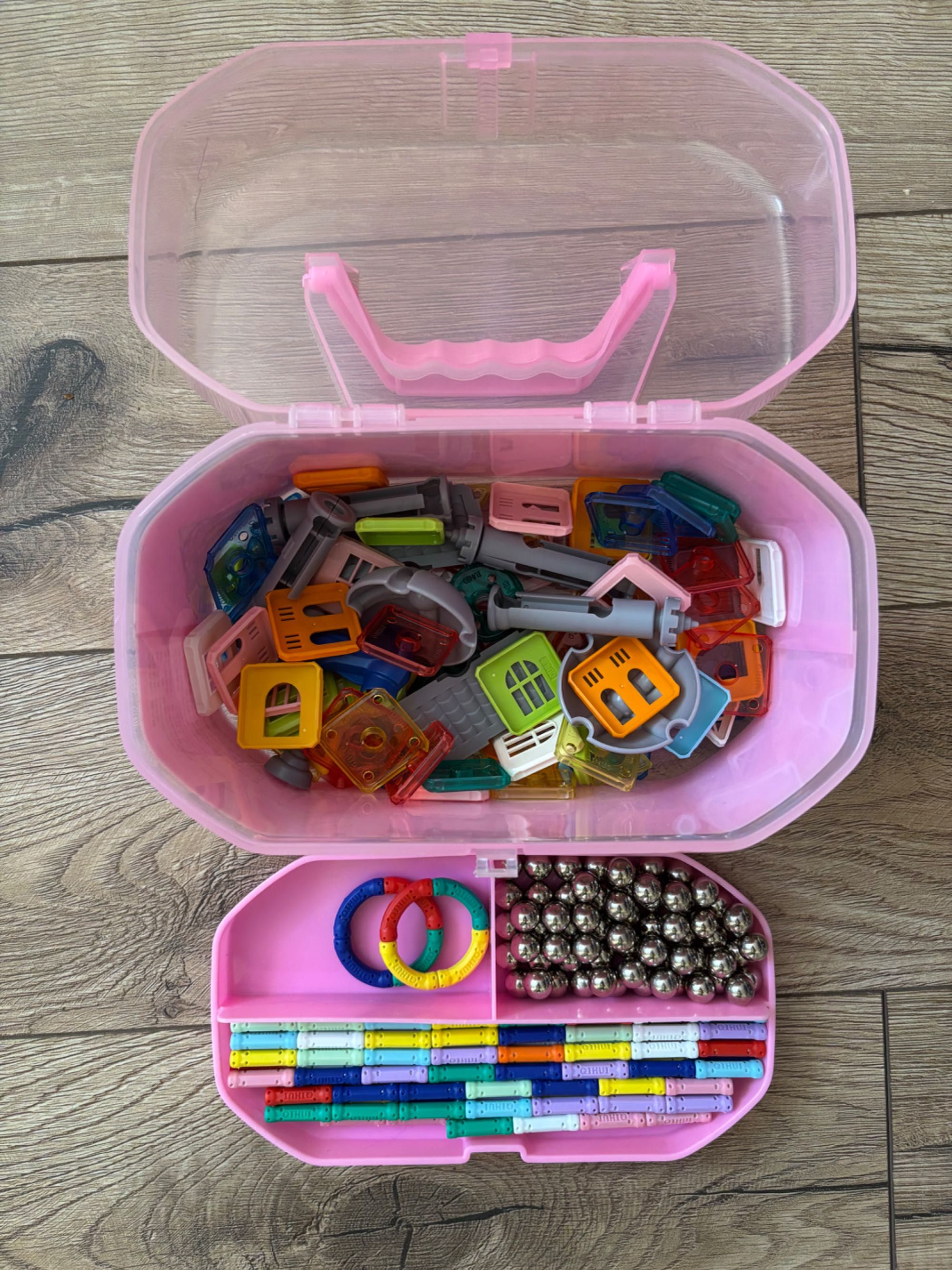 Klocki magnetyczne 268 sztuk