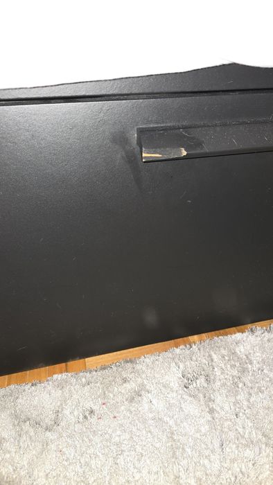 Cama Ikea Brimnes preta