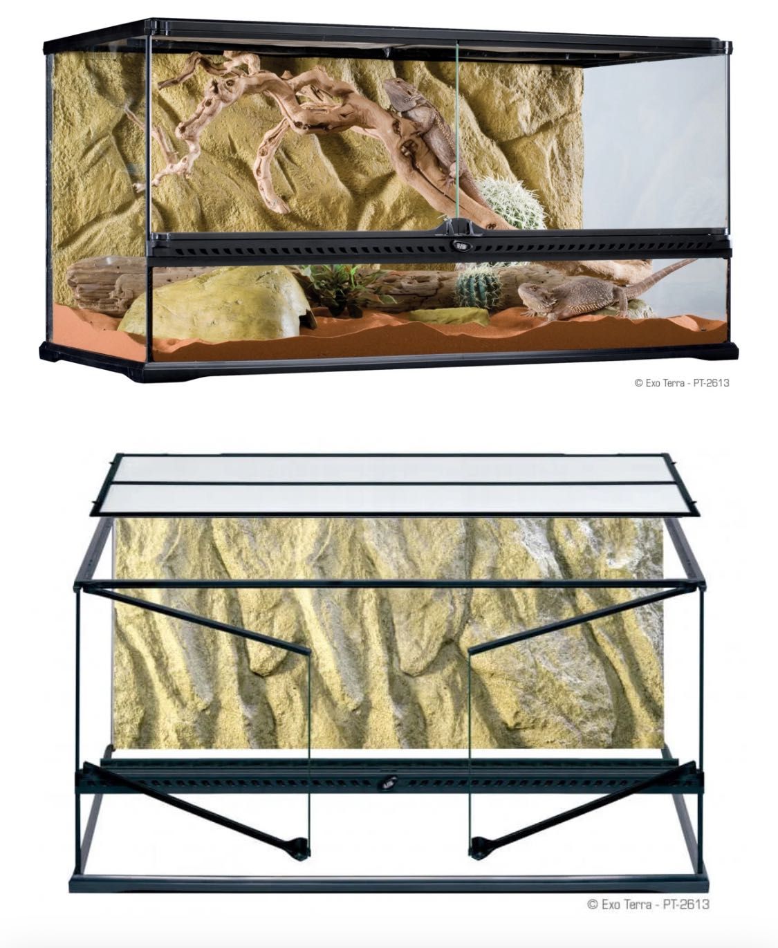 NOVO PREÇO! Terrário + acessórios Exoterra 90x45x45 COMO NOVO
