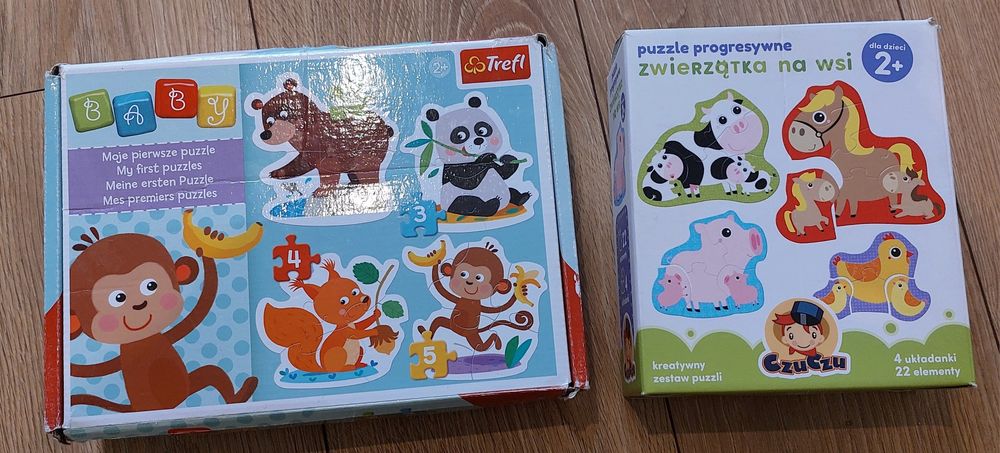 Czuczu gra dla dzieci "Zwierzątka na wsi", Trefl "Moje pierwsze puzzle