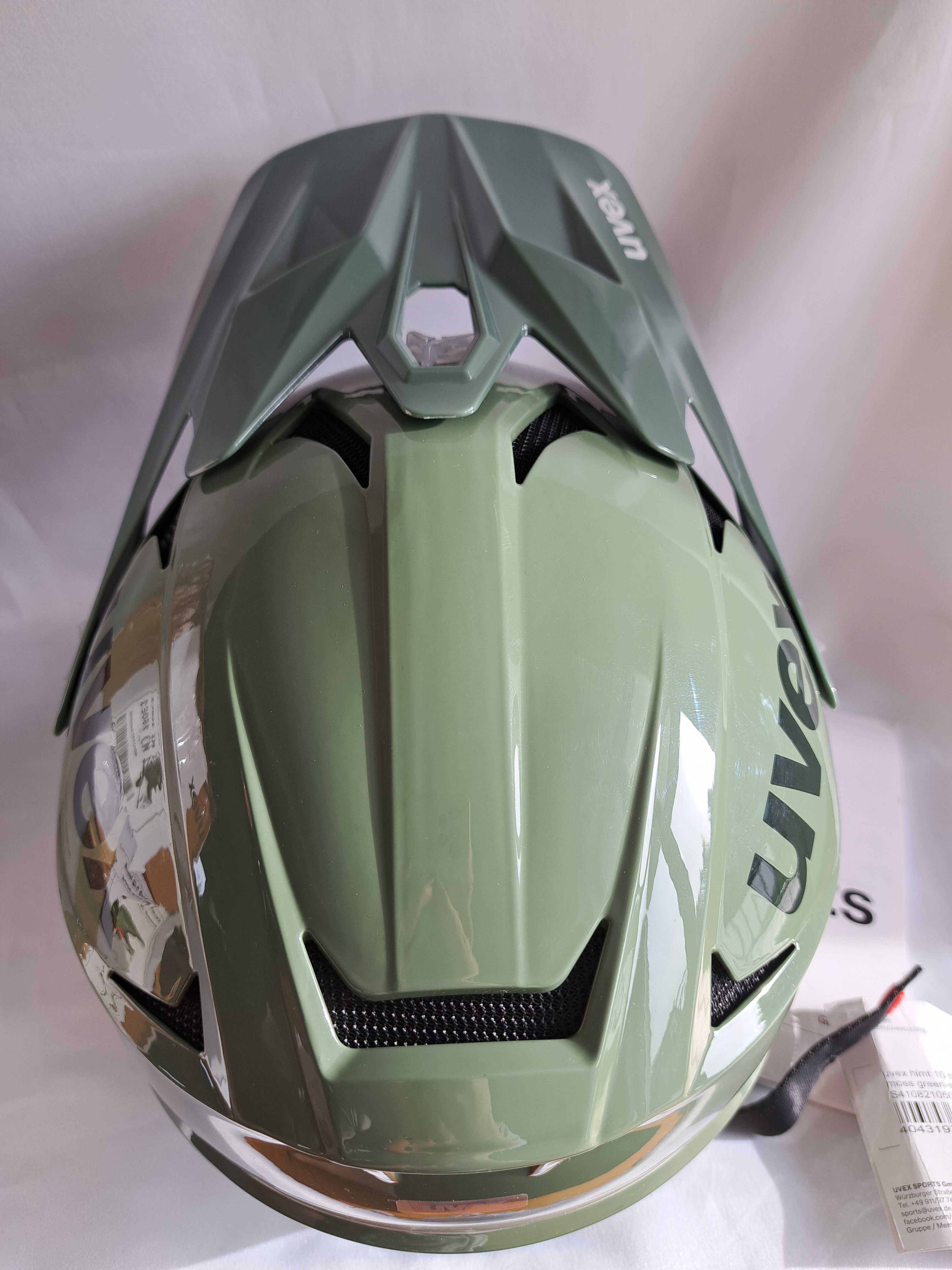 Kask rowerowy fulllface Uvex HLMT 10 Bike Moss Green Sand S 54-56cm