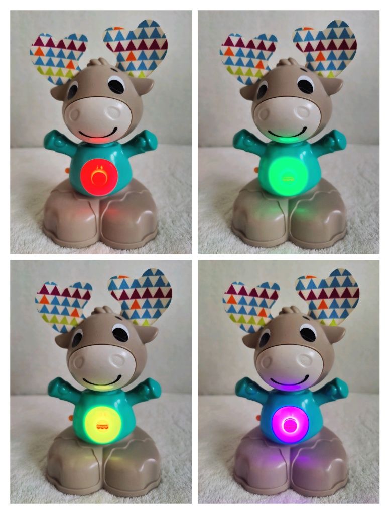 Fisher Price interaktywny łoś nauka liczb i zasady przyczyny i skutku