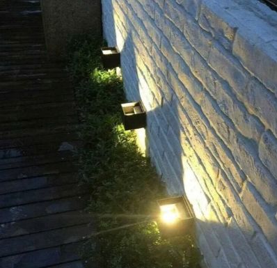 Fupe 4 Sztuki Kinkietu Zewnętrznego/Wewnętrznego 20W Ip65 Czarne