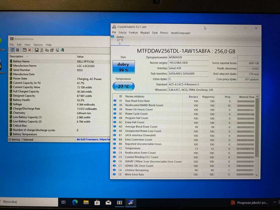 Dell Latitude 5580 i7 7820HQ 8/NvMe M.2 256gb