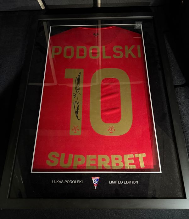 Koszulka Łukas Podolski, Górnik Zabrze, Limited Edition, autograf!